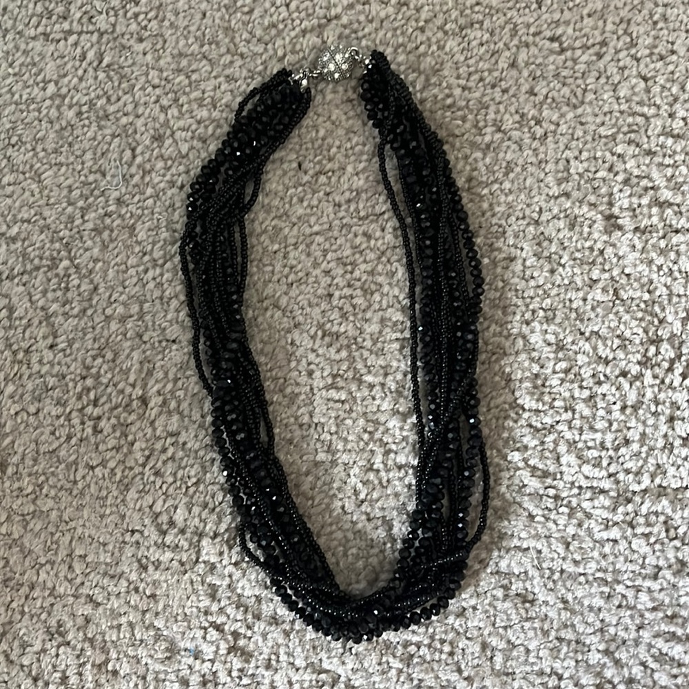 Black Costume Necklace